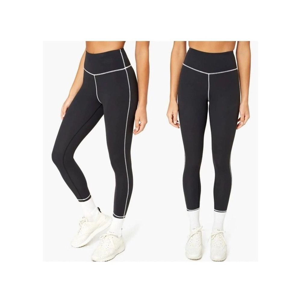 WEWOREWHAT women's corset legging WWAB08-01S22 solid black stretch Size Medium